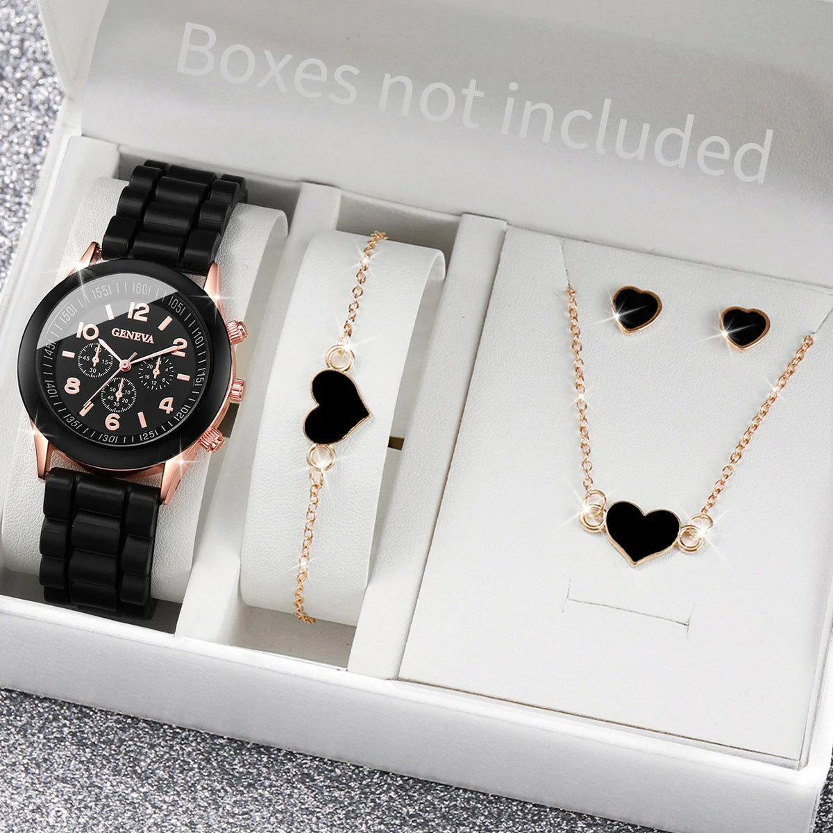 Stylish Silicone Watch Set