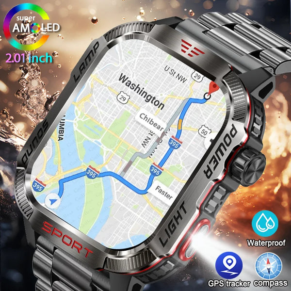 Adventure Smartwatch with Flashlight