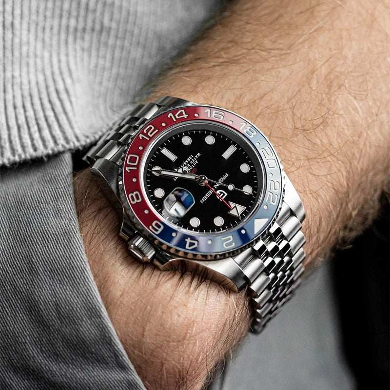 Elegant GMT Sapphire Watch