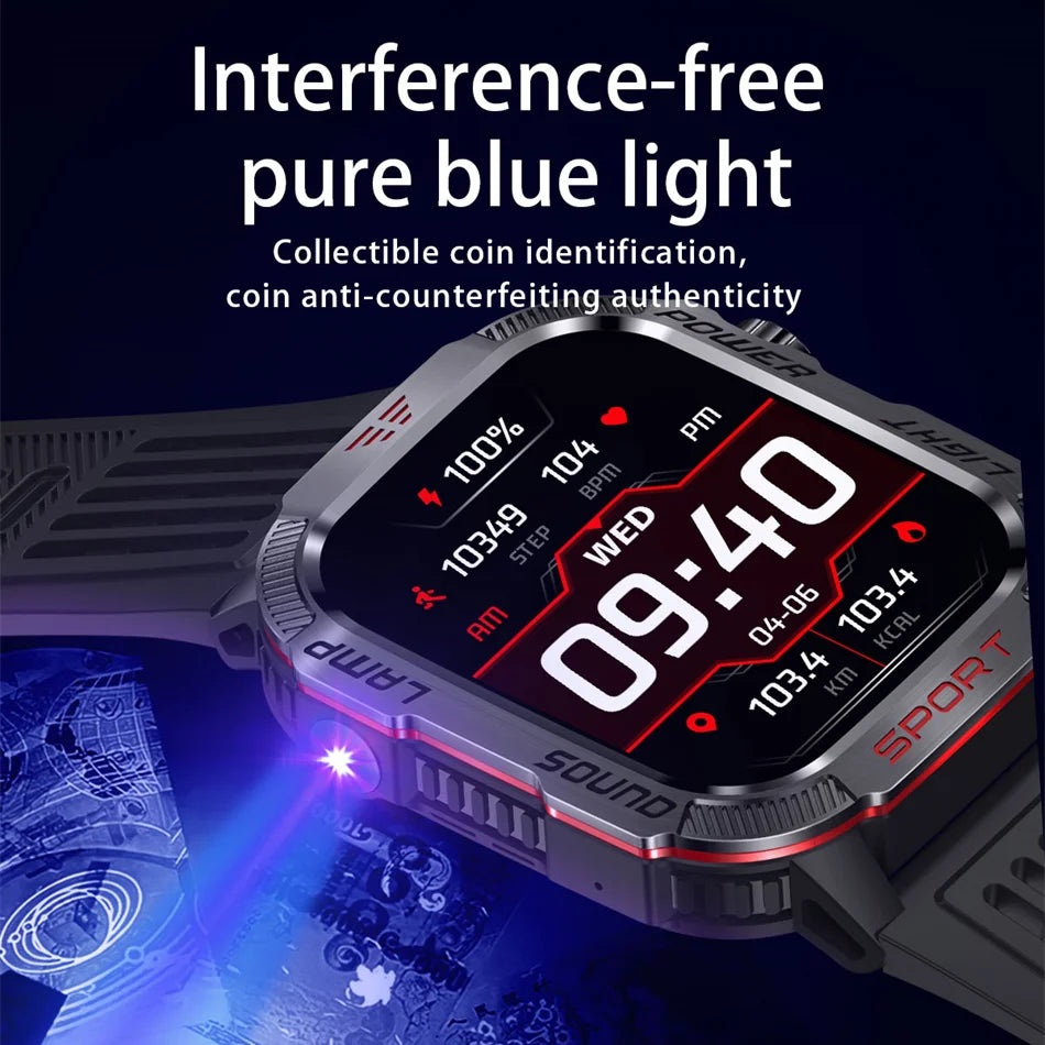 Adventure Smartwatch with Flashlight