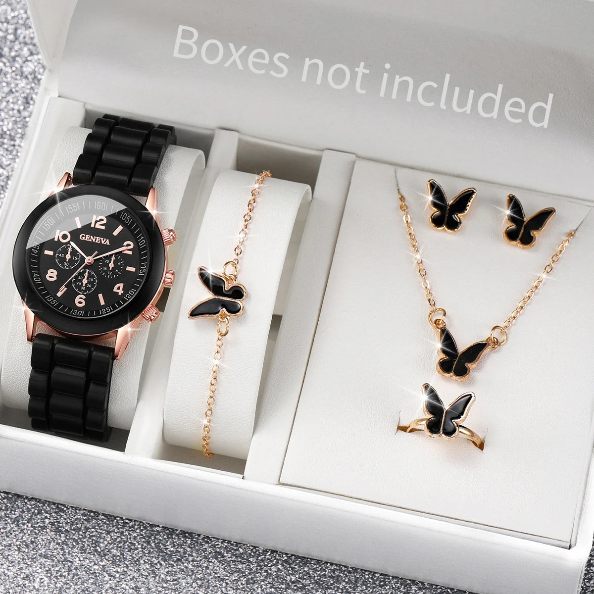 Stylish Silicone Watch Set