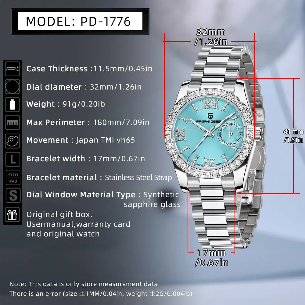 Elegant Sapphire Women's Watch