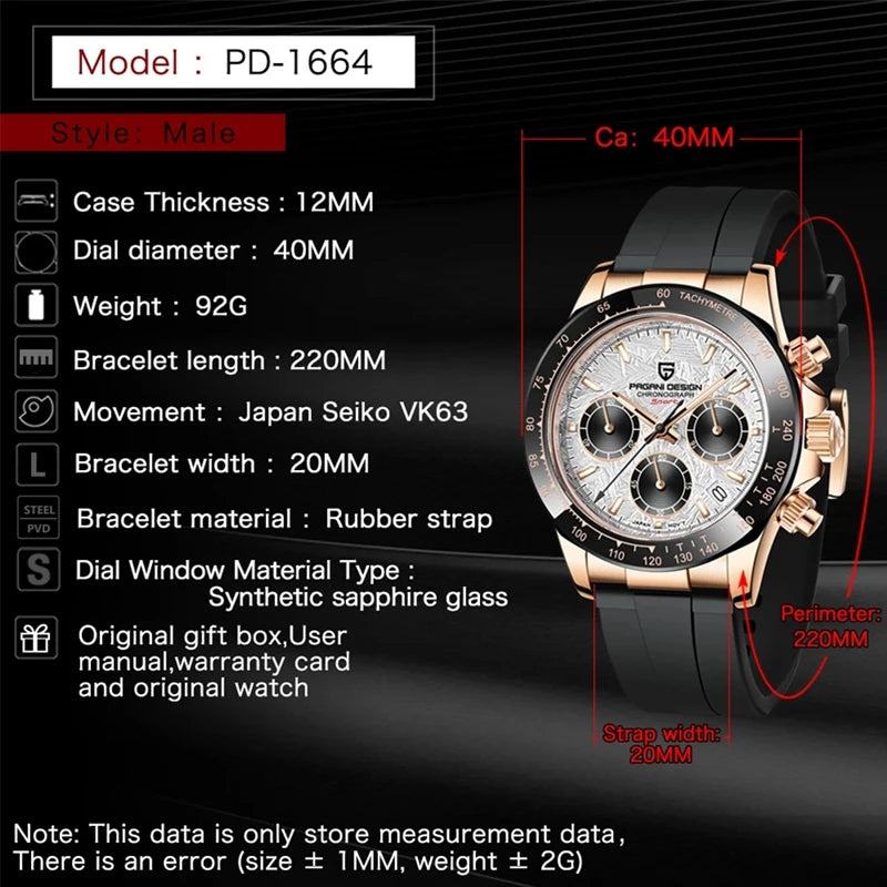 Pagani Design Men's Luxury Watch
