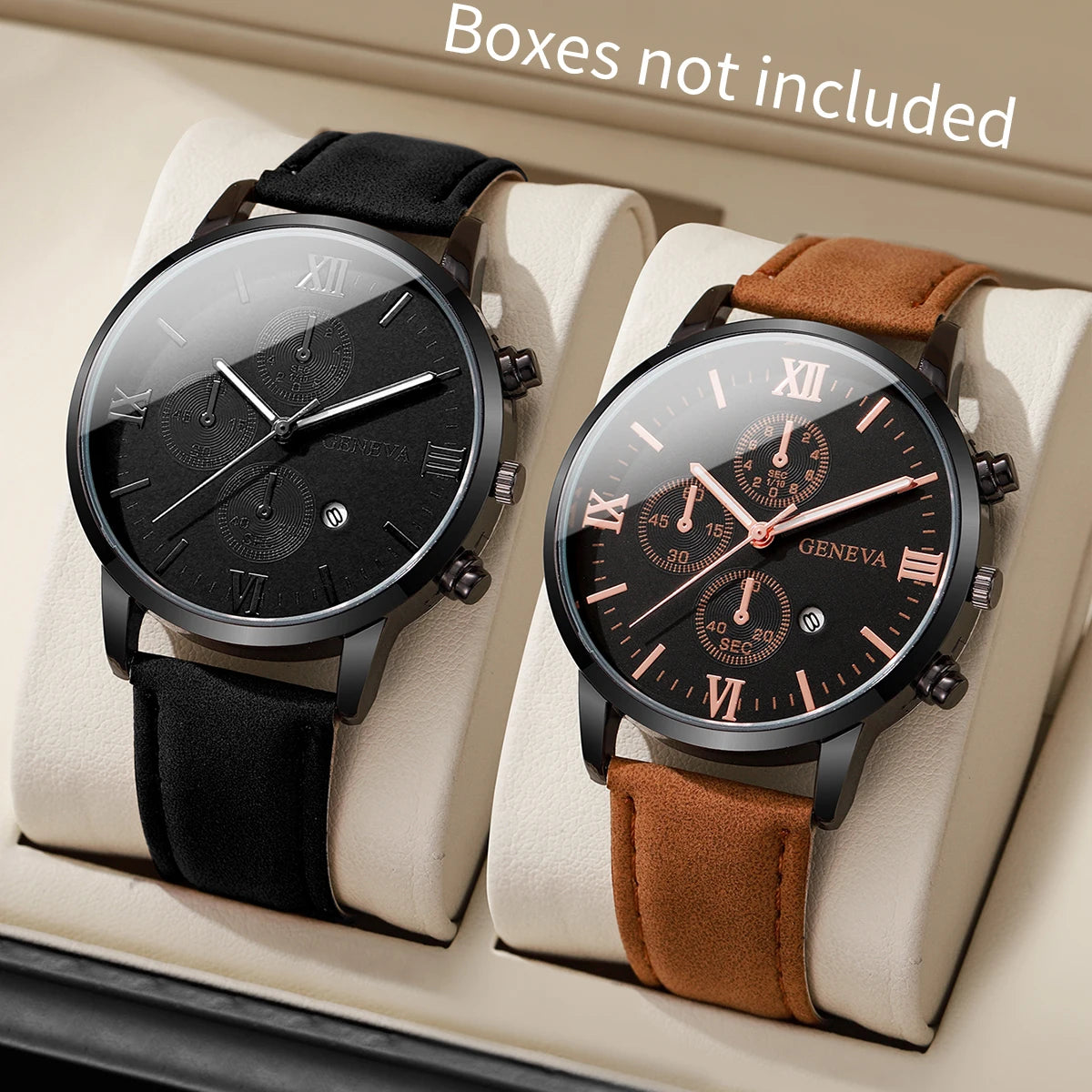 Elegant Leather Quartz Watch