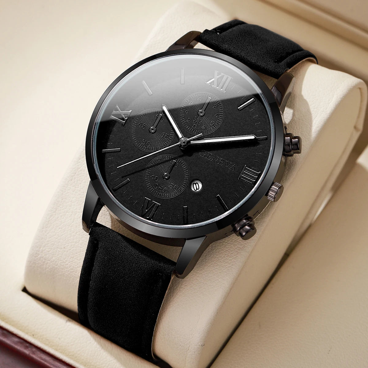 Elegant Leather Quartz Watch