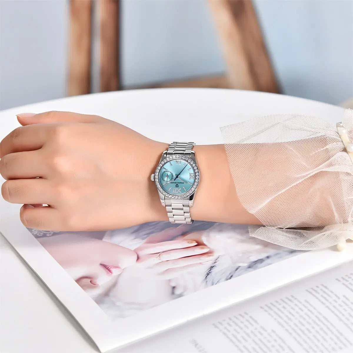 Elegant Sapphire Women's Watch